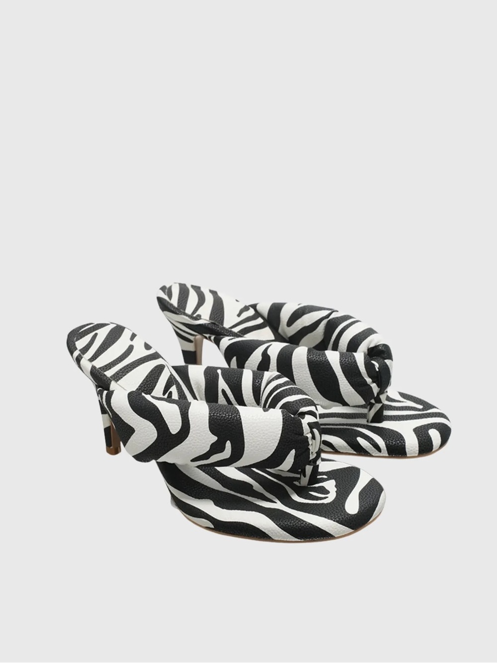 Sienna Rossi Alessia Thong Mule Zebra NWT